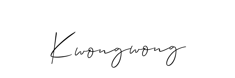 Create a beautiful signature design for name Kwongwong. With this signature (Allison_Script) fonts, you can make a handwritten signature for free. Kwongwong signature style 2 images and pictures png