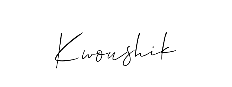 See photos of Kwoushik official signature by Spectra . Check more albums & portfolios. Read reviews & check more about Allison_Script font. Kwoushik signature style 2 images and pictures png