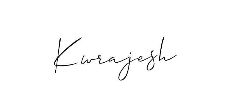 if you are searching for the best signature style for your name Kwrajesh. so please give up your signature search. here we have designed multiple signature styles  using Allison_Script. Kwrajesh signature style 2 images and pictures png