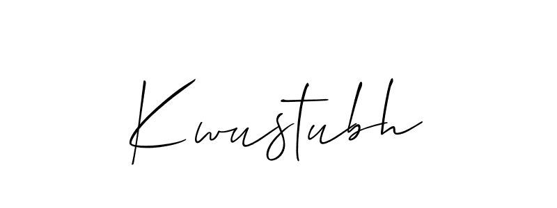 Best and Professional Signature Style for Kwustubh. Allison_Script Best Signature Style Collection. Kwustubh signature style 2 images and pictures png