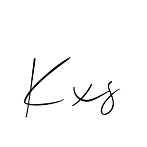 Best and Professional Signature Style for Kxs. Allison_Script Best Signature Style Collection. Kxs signature style 2 images and pictures png