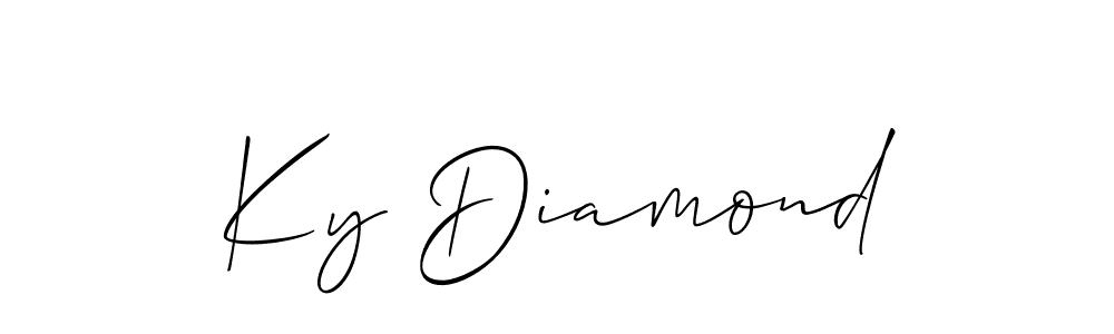 You can use this online signature creator to create a handwritten signature for the name Ky Diamond. This is the best online autograph maker. Ky Diamond signature style 2 images and pictures png
