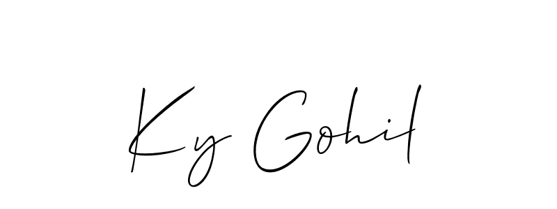 You can use this online signature creator to create a handwritten signature for the name Ky Gohil. This is the best online autograph maker. Ky Gohil signature style 2 images and pictures png