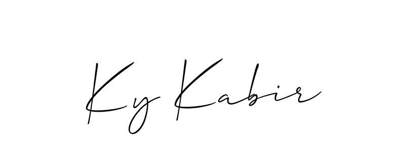 Also we have Ky Kabir name is the best signature style. Create professional handwritten signature collection using Allison_Script autograph style. Ky Kabir signature style 2 images and pictures png