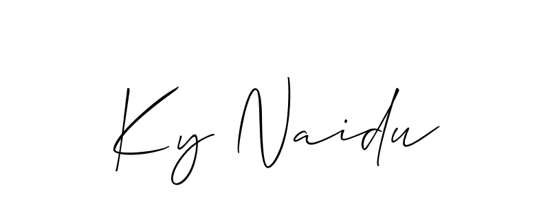 Design your own signature with our free online signature maker. With this signature software, you can create a handwritten (Allison_Script) signature for name Ky Naidu. Ky Naidu signature style 2 images and pictures png