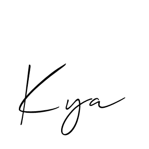 Best and Professional Signature Style for Kya. Allison_Script Best Signature Style Collection. Kya signature style 2 images and pictures png