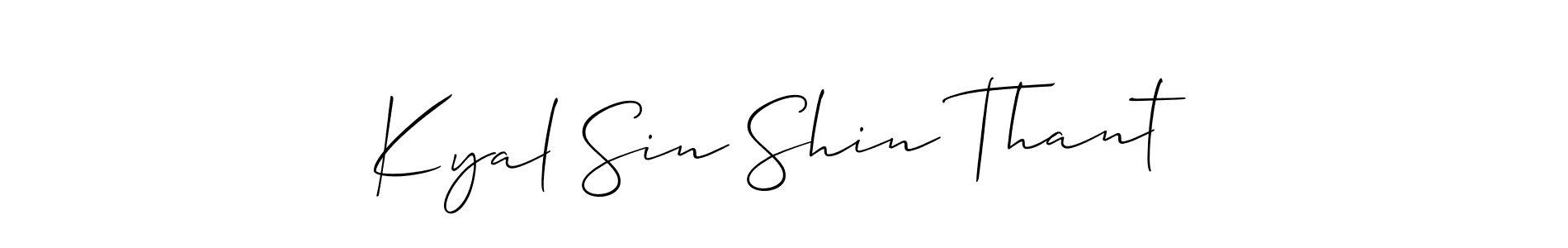 Best and Professional Signature Style for Kyal Sin Shin Thant. Allison_Script Best Signature Style Collection. Kyal Sin Shin Thant signature style 2 images and pictures png