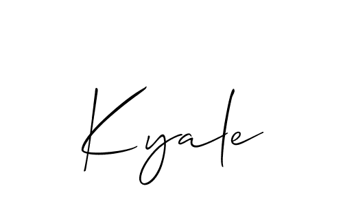 Allison_Script is a professional signature style that is perfect for those who want to add a touch of class to their signature. It is also a great choice for those who want to make their signature more unique. Get Kyale name to fancy signature for free. Kyale signature style 2 images and pictures png