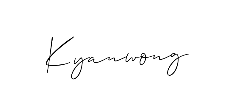 Best and Professional Signature Style for Kyanwong. Allison_Script Best Signature Style Collection. Kyanwong signature style 2 images and pictures png