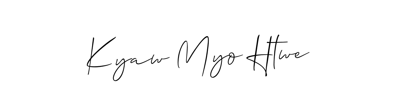 This is the best signature style for the Kyaw Myo Htwe name. Also you like these signature font (Allison_Script). Mix name signature. Kyaw Myo Htwe signature style 2 images and pictures png