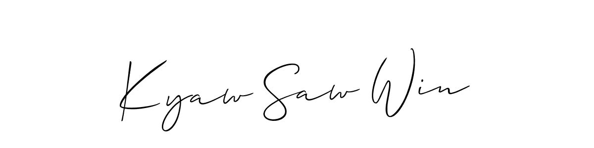 Best and Professional Signature Style for Kyaw Saw Win. Allison_Script Best Signature Style Collection. Kyaw Saw Win signature style 2 images and pictures png