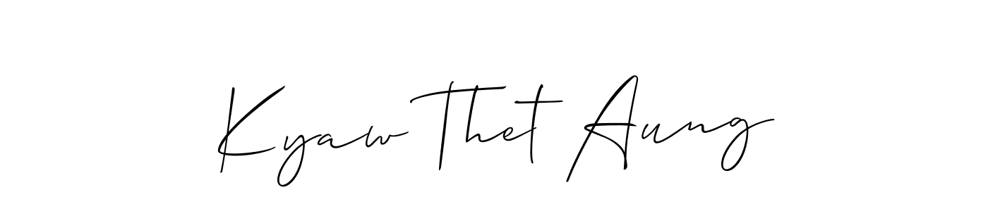 Once you've used our free online signature maker to create your best signature Allison_Script style, it's time to enjoy all of the benefits that Kyaw Thet Aung name signing documents. Kyaw Thet Aung signature style 2 images and pictures png