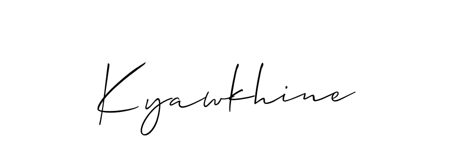 Make a beautiful signature design for name Kyawkhine. Use this online signature maker to create a handwritten signature for free. Kyawkhine signature style 2 images and pictures png