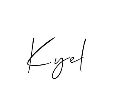 Once you've used our free online signature maker to create your best signature Allison_Script style, it's time to enjoy all of the benefits that Kyel name signing documents. Kyel signature style 2 images and pictures png