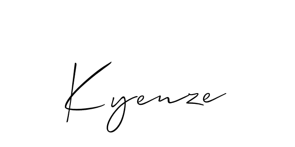 Design your own signature with our free online signature maker. With this signature software, you can create a handwritten (Allison_Script) signature for name Kyenze. Kyenze signature style 2 images and pictures png