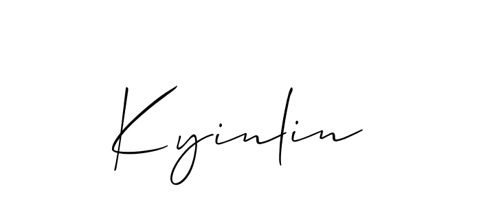 Make a beautiful signature design for name Kyinlin. Use this online signature maker to create a handwritten signature for free. Kyinlin signature style 2 images and pictures png