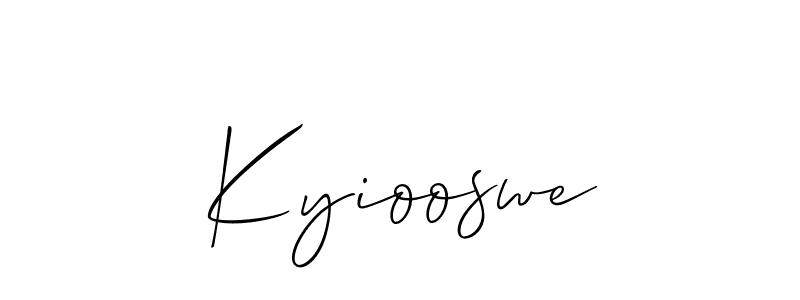 Make a beautiful signature design for name Kyiooswe. Use this online signature maker to create a handwritten signature for free. Kyiooswe signature style 2 images and pictures png