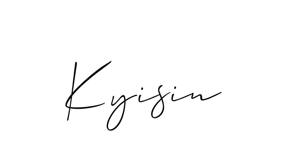 Once you've used our free online signature maker to create your best signature Allison_Script style, it's time to enjoy all of the benefits that Kyisin name signing documents. Kyisin signature style 2 images and pictures png
