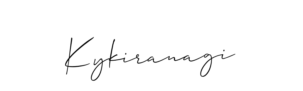 Make a beautiful signature design for name Kykiranagi. With this signature (Allison_Script) style, you can create a handwritten signature for free. Kykiranagi signature style 2 images and pictures png