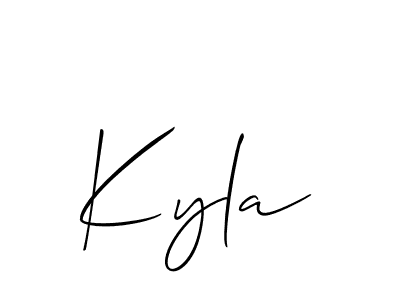 Best and Professional Signature Style for Kyla. Allison_Script Best Signature Style Collection. Kyla signature style 2 images and pictures png