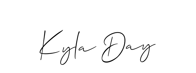 Use a signature maker to create a handwritten signature online. With this signature software, you can design (Allison_Script) your own signature for name Kyla Day. Kyla Day signature style 2 images and pictures png