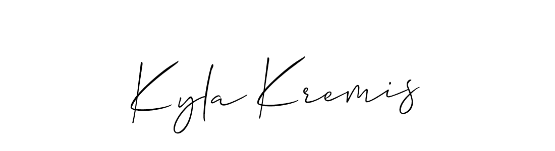 How to Draw Kyla Kremis signature style? Allison_Script is a latest design signature styles for name Kyla Kremis. Kyla Kremis signature style 2 images and pictures png