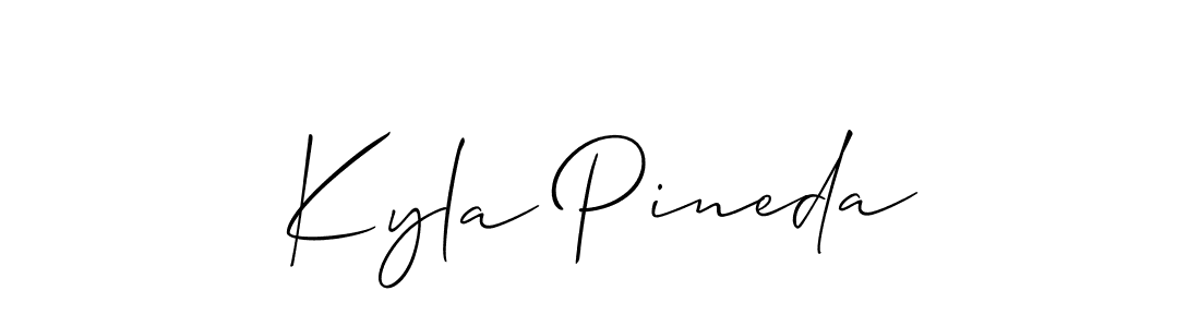 It looks lik you need a new signature style for name Kyla Pineda. Design unique handwritten (Allison_Script) signature with our free signature maker in just a few clicks. Kyla Pineda signature style 2 images and pictures png