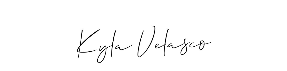 Also we have Kyla Velasco name is the best signature style. Create professional handwritten signature collection using Allison_Script autograph style. Kyla Velasco signature style 2 images and pictures png