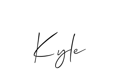 How to make Kyle  signature? Allison_Script is a professional autograph style. Create handwritten signature for Kyle  name. Kyle  signature style 2 images and pictures png