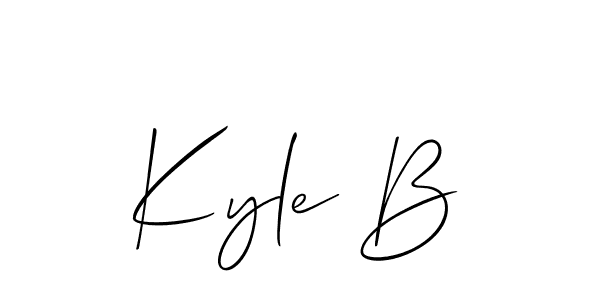 You can use this online signature creator to create a handwritten signature for the name Kyle B. This is the best online autograph maker. Kyle B signature style 2 images and pictures png