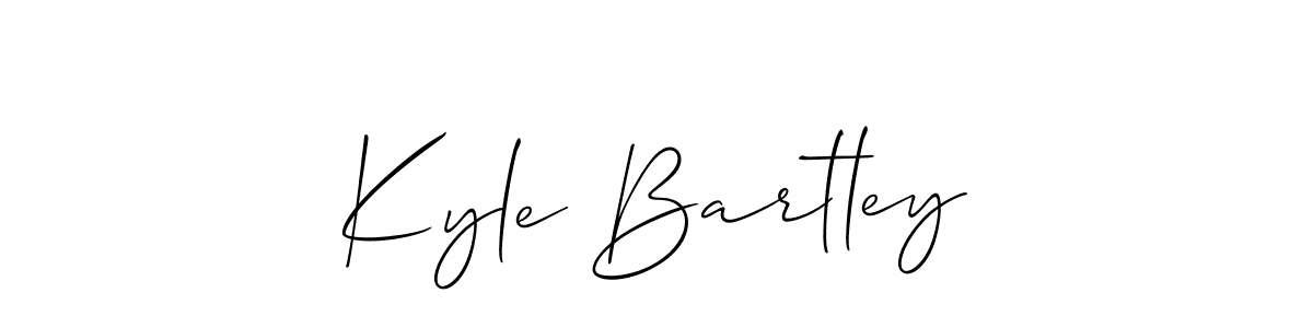 Use a signature maker to create a handwritten signature online. With this signature software, you can design (Allison_Script) your own signature for name Kyle Bartley. Kyle Bartley signature style 2 images and pictures png
