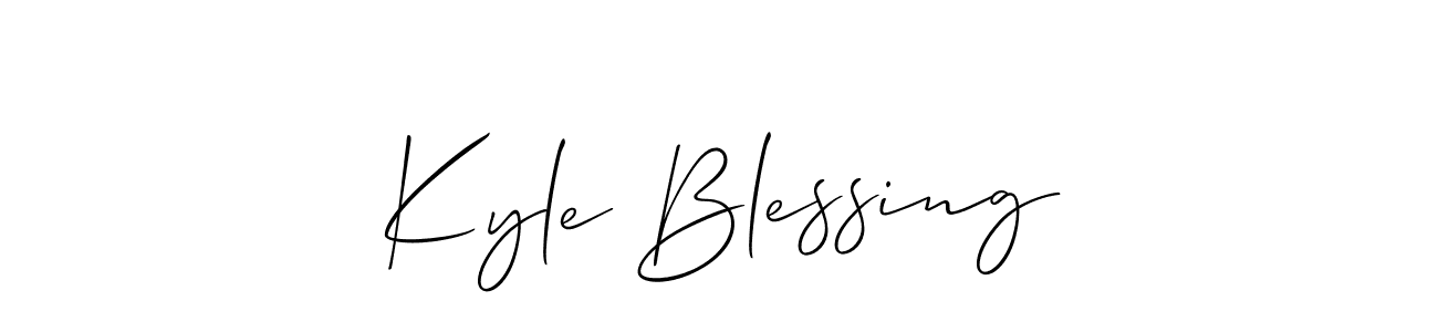 You can use this online signature creator to create a handwritten signature for the name Kyle Blessing. This is the best online autograph maker. Kyle Blessing signature style 2 images and pictures png