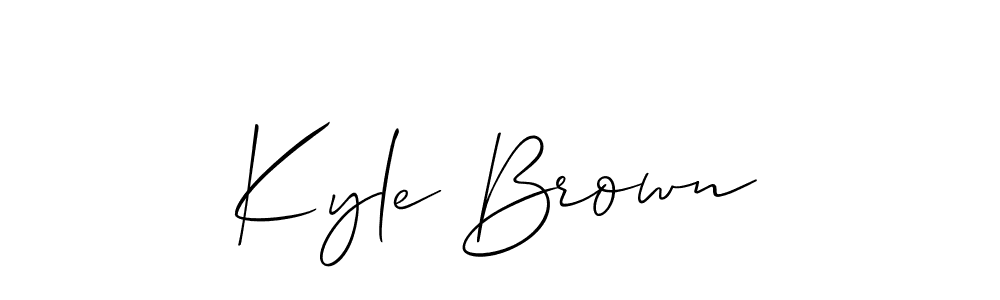 Best and Professional Signature Style for Kyle Brown. Allison_Script Best Signature Style Collection. Kyle Brown signature style 2 images and pictures png