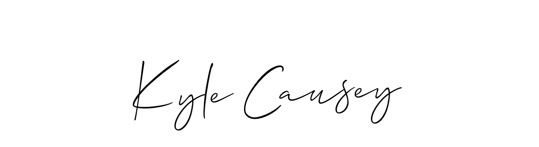 if you are searching for the best signature style for your name Kyle Causey. so please give up your signature search. here we have designed multiple signature styles  using Allison_Script. Kyle Causey signature style 2 images and pictures png