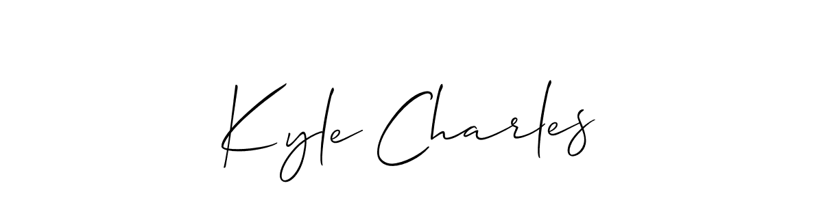 Best and Professional Signature Style for Kyle Charles. Allison_Script Best Signature Style Collection. Kyle Charles signature style 2 images and pictures png