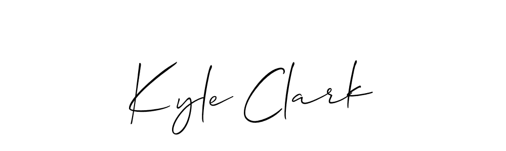 Design your own signature with our free online signature maker. With this signature software, you can create a handwritten (Allison_Script) signature for name Kyle Clark. Kyle Clark signature style 2 images and pictures png