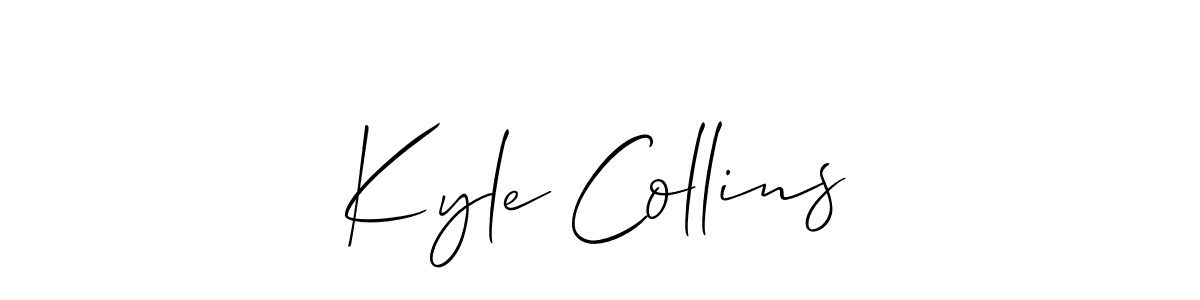 The best way (Allison_Script) to make a short signature is to pick only two or three words in your name. The name Kyle Collins include a total of six letters. For converting this name. Kyle Collins signature style 2 images and pictures png