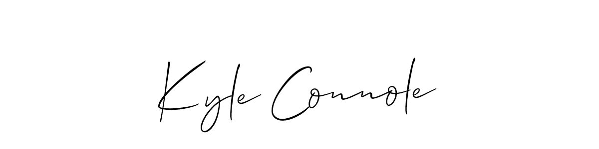 Allison_Script is a professional signature style that is perfect for those who want to add a touch of class to their signature. It is also a great choice for those who want to make their signature more unique. Get Kyle Connole name to fancy signature for free. Kyle Connole signature style 2 images and pictures png