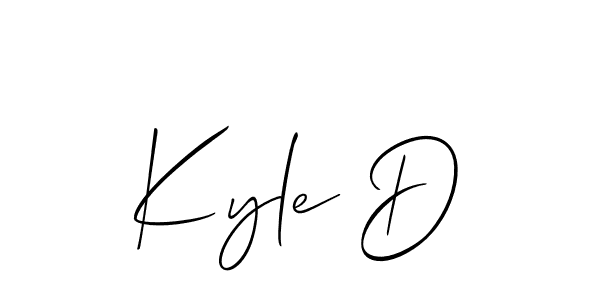 This is the best signature style for the Kyle D name. Also you like these signature font (Allison_Script). Mix name signature. Kyle D signature style 2 images and pictures png