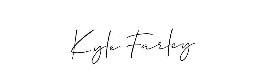 Best and Professional Signature Style for Kyle Farley. Allison_Script Best Signature Style Collection. Kyle Farley signature style 2 images and pictures png