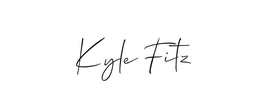 This is the best signature style for the Kyle Fitz name. Also you like these signature font (Allison_Script). Mix name signature. Kyle Fitz signature style 2 images and pictures png