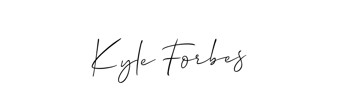 Make a beautiful signature design for name Kyle Forbes. With this signature (Allison_Script) style, you can create a handwritten signature for free. Kyle Forbes signature style 2 images and pictures png