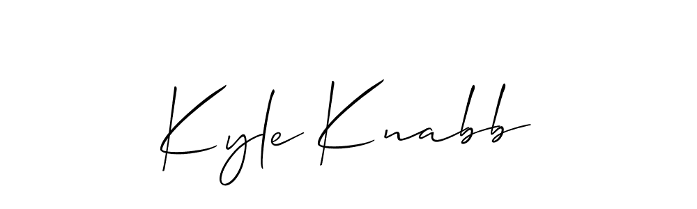 Best and Professional Signature Style for Kyle Knabb. Allison_Script Best Signature Style Collection. Kyle Knabb signature style 2 images and pictures png