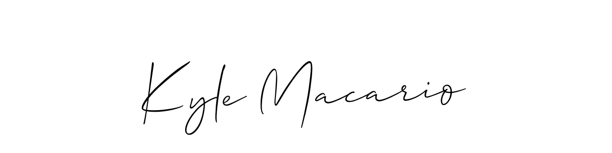 Best and Professional Signature Style for Kyle Macario. Allison_Script Best Signature Style Collection. Kyle Macario signature style 2 images and pictures png