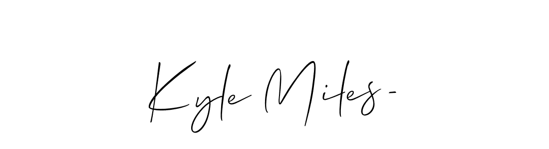 You can use this online signature creator to create a handwritten signature for the name Kyle Miles-. This is the best online autograph maker. Kyle Miles- signature style 2 images and pictures png