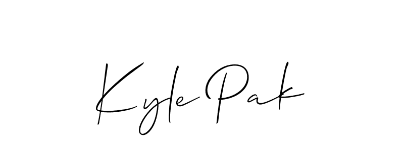 Once you've used our free online signature maker to create your best signature Allison_Script style, it's time to enjoy all of the benefits that Kyle Pak name signing documents. Kyle Pak signature style 2 images and pictures png