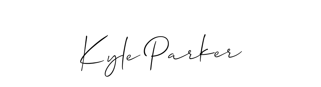 You should practise on your own different ways (Allison_Script) to write your name (Kyle Parker) in signature. don't let someone else do it for you. Kyle Parker signature style 2 images and pictures png