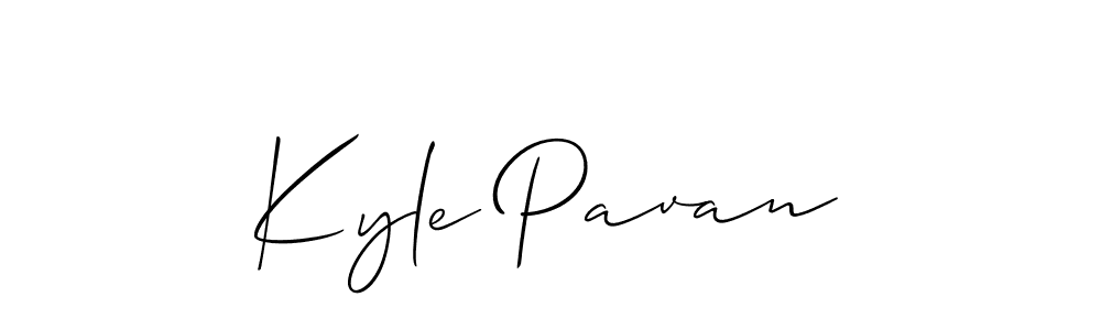 Create a beautiful signature design for name Kyle Pavan. With this signature (Allison_Script) fonts, you can make a handwritten signature for free. Kyle Pavan signature style 2 images and pictures png