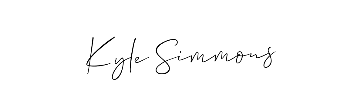 This is the best signature style for the Kyle Simmons name. Also you like these signature font (Allison_Script). Mix name signature. Kyle Simmons signature style 2 images and pictures png