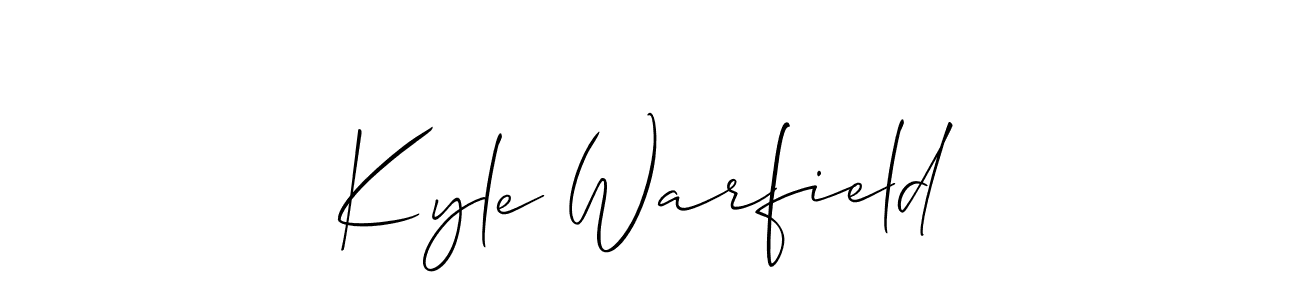 Use a signature maker to create a handwritten signature online. With this signature software, you can design (Allison_Script) your own signature for name Kyle Warfield. Kyle Warfield signature style 2 images and pictures png